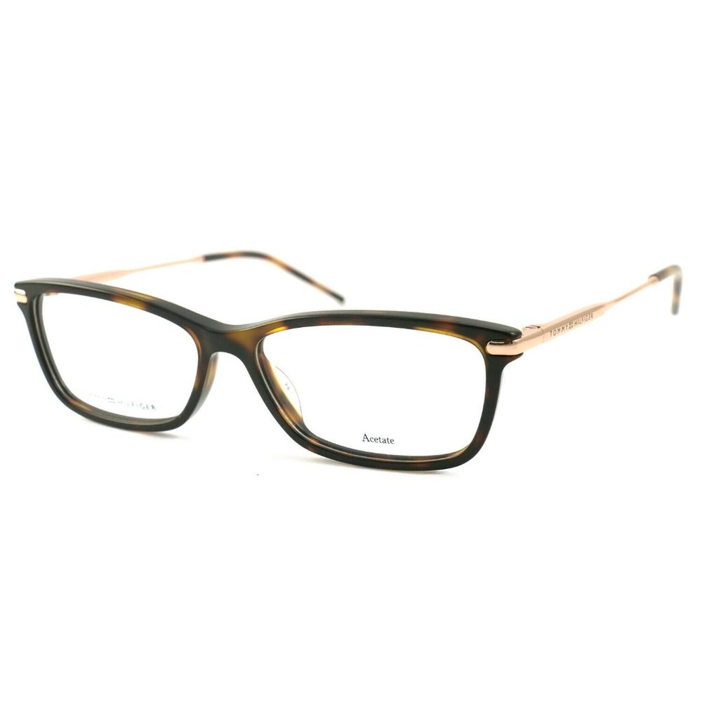 Tommy Hilfiger Rectangular Style Dark Havana Frame